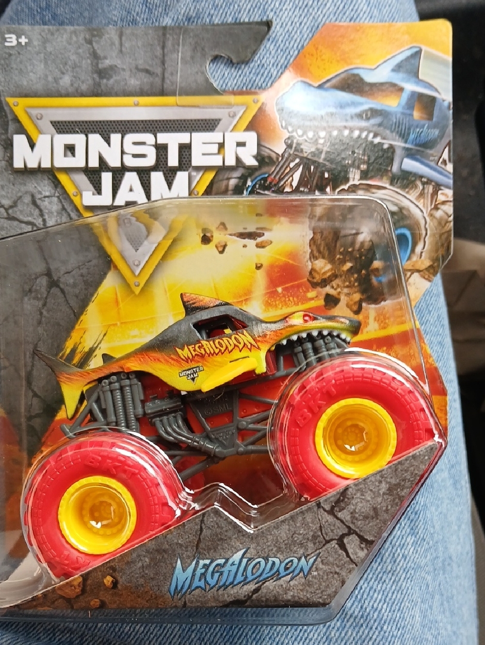 Megalodon Monster Truck Toy - Red & Yellow Series 02